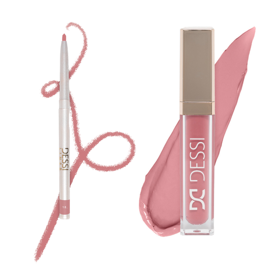 Mauve Pink Lip Kit